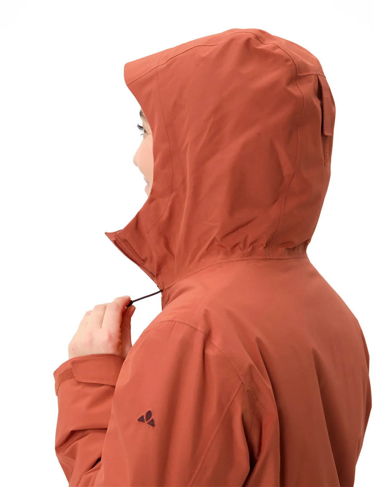Vaude Rosemoor Freizeitjacke Mantel wasserdicht Damen orange