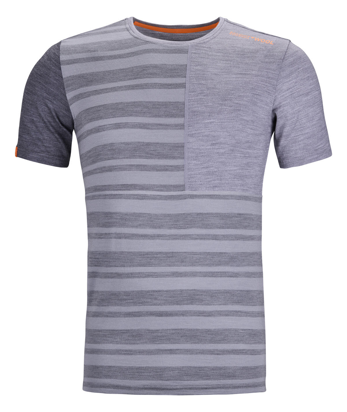 Ortovox 185 ROCK’N’WOOL SHORT SLEEVE M Funktionsunterhemd kurz Herren grey blend