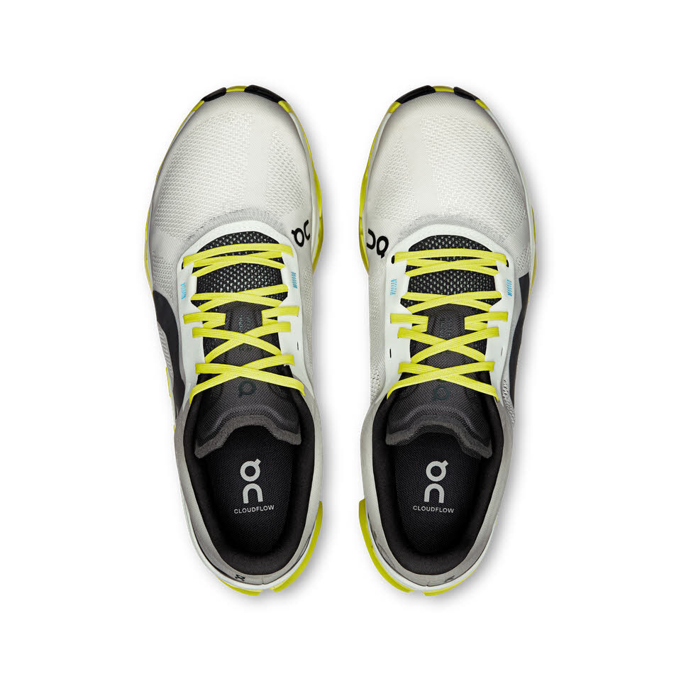 ON Cloudflow 5 Herren Sneaker Joggingschuhe Laufschuhe white/lime