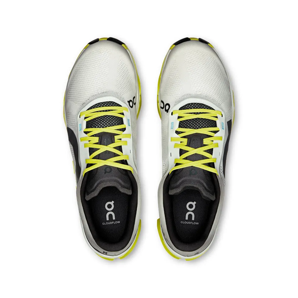 ON Cloudflow 5 Herren Sneaker Joggingschuhe Laufschuhe white/lime