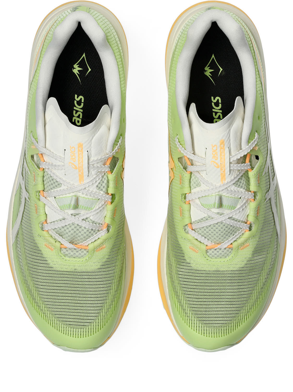 Asics FUJISPEED 4 Unisex Joggingschuhe Laufschuhe lime green/cream