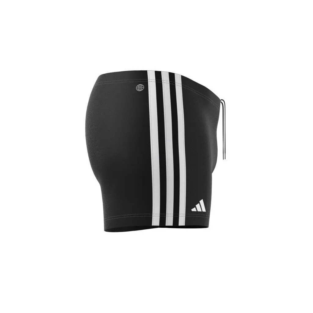 adidas Classic 3-Streifen Herren Boxer-Badehose Badeshorts Schwimmhose schwarz/weiß