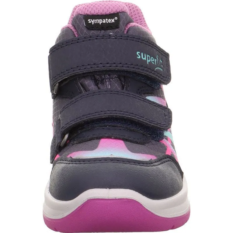 Superfit COOPER Mädchen Sneaker Low Outdoorschuhe blau/lila