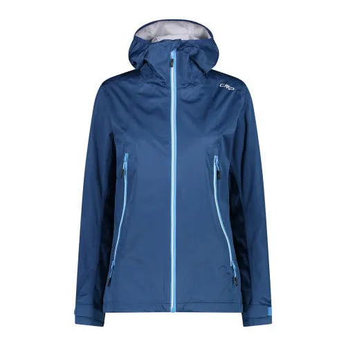 CMP WOMAN JACKET FIX HOOD Damen Regenjacke Outdoorjacke dusty blue NEU