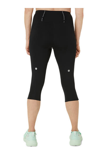 ASICS ROAD HIGH WAIST CAPRI TIGHT Laufleggings Damen schwarz