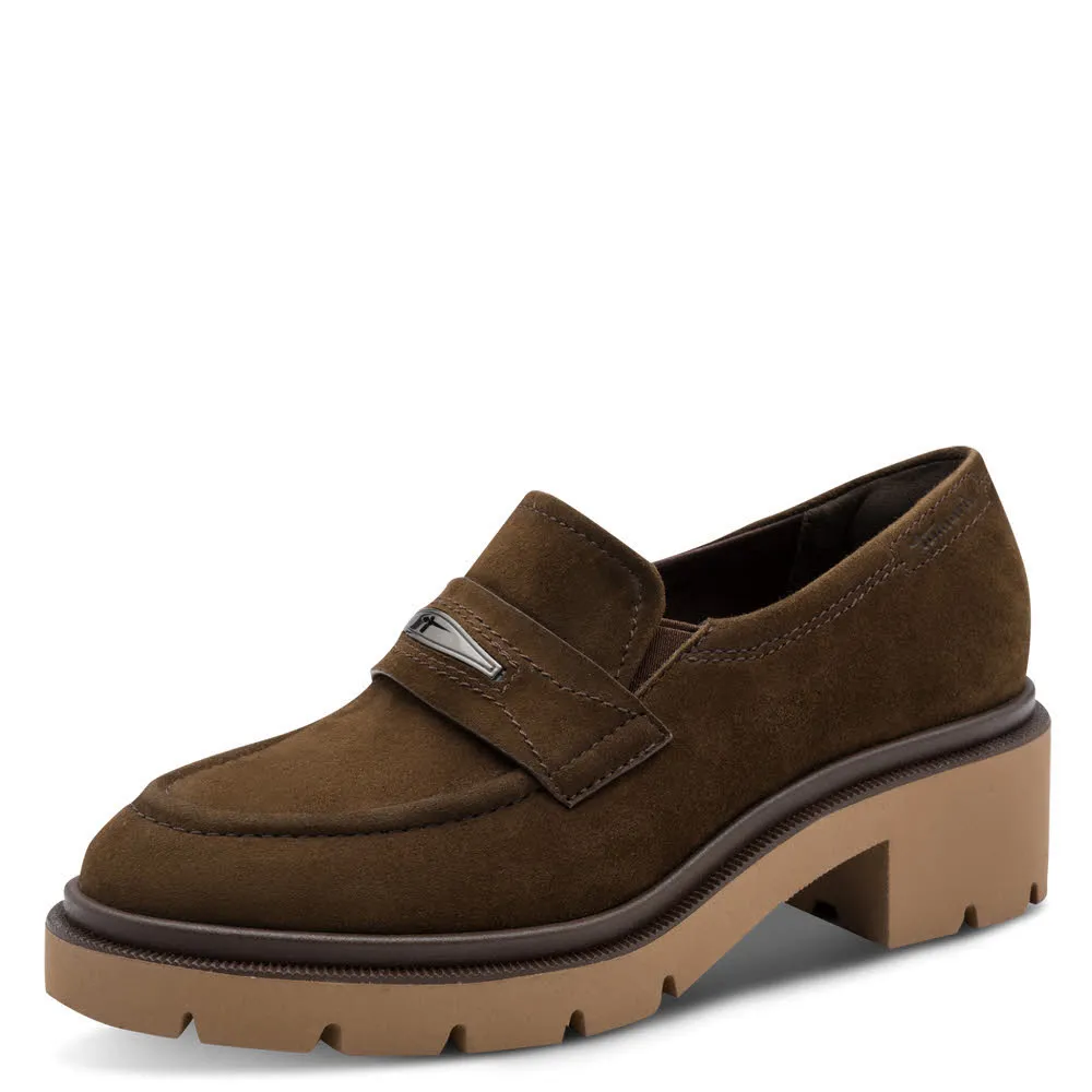 Tamaris Damen Slipper Halbschuhe braun