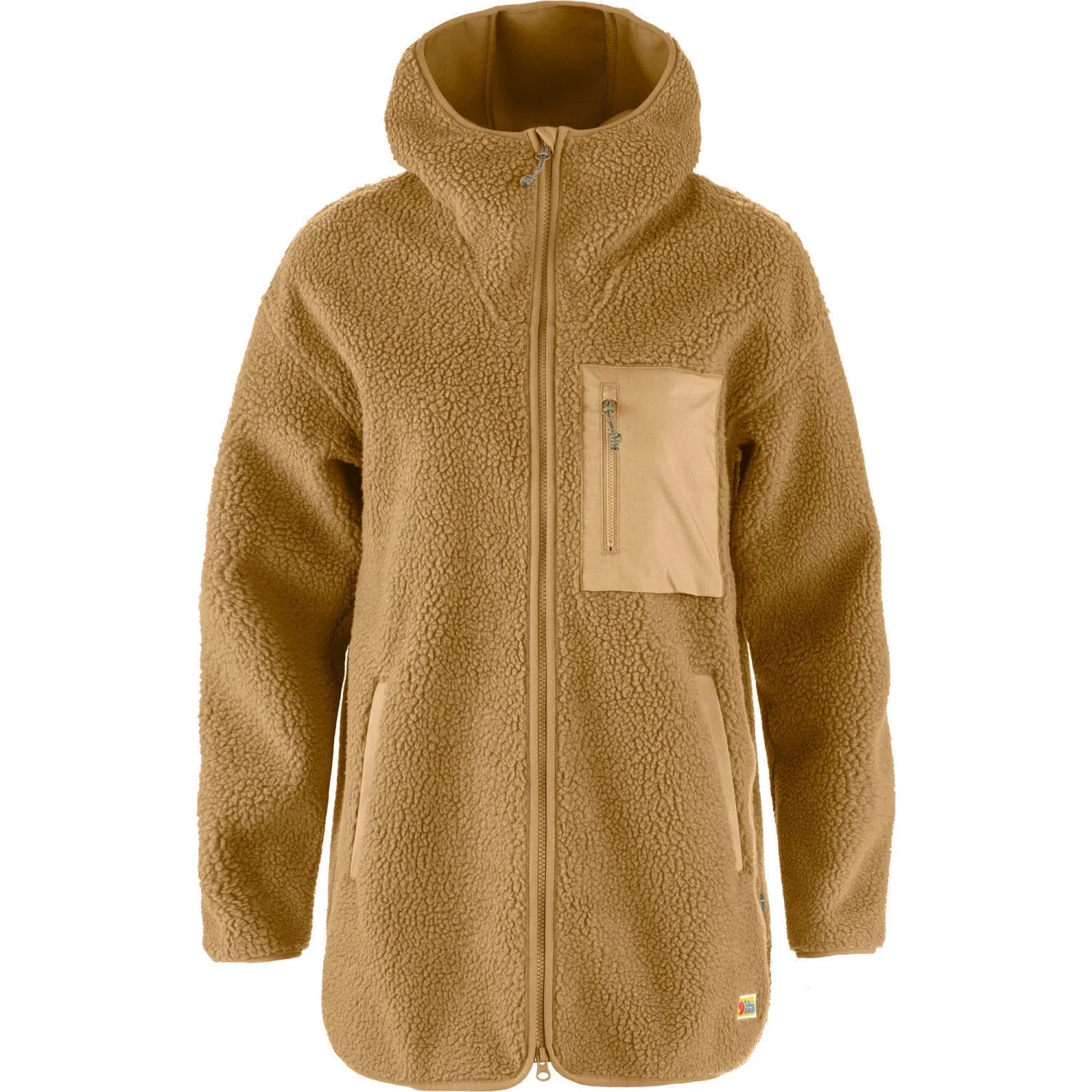 Fjällräven Vardag Pile Fleece Long W Damen Fleecejacke buckwheat brown