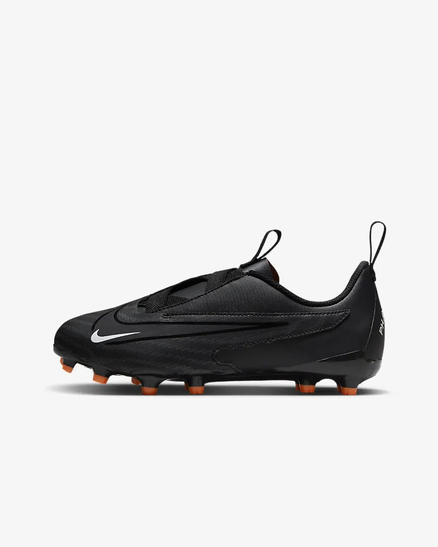 Nike JR Phantom GX Academy Jungen Fußballschuhe Schwarz Weiß Orange