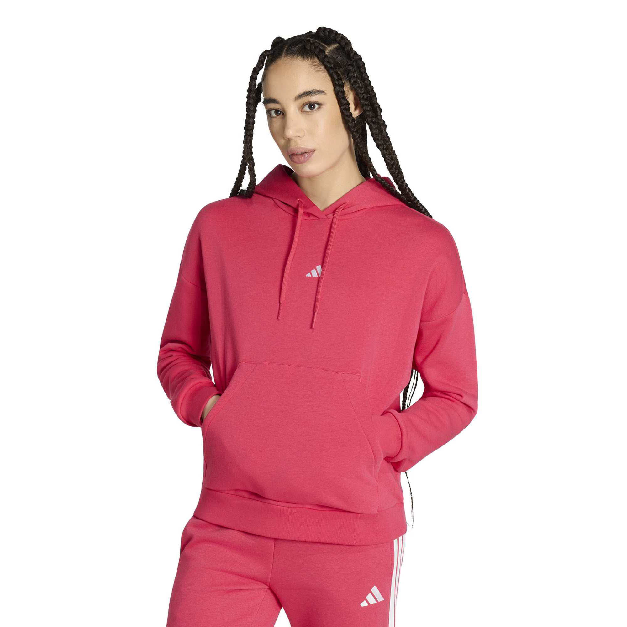 adidas W SL FC HD Damen Hoodie pink