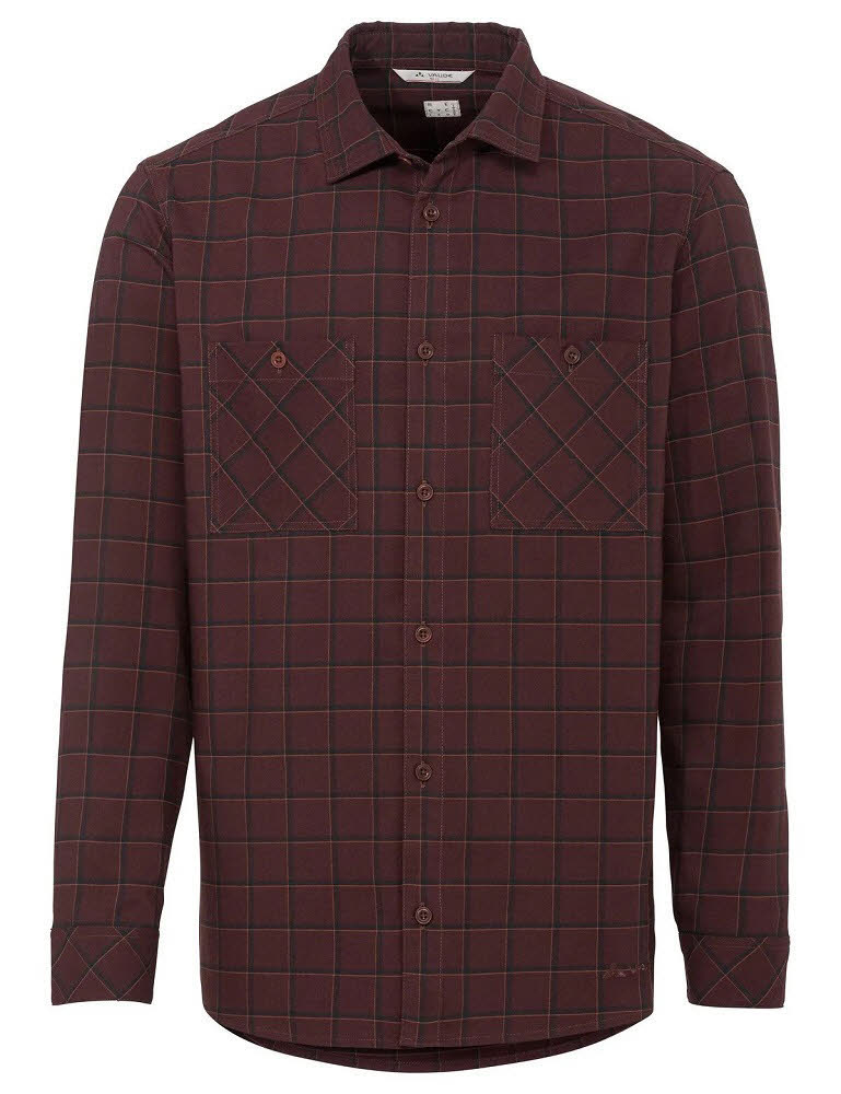 Vaude Jerpen LS Shirt IV Herren Hemd Langarm Freizeithemd dark oak