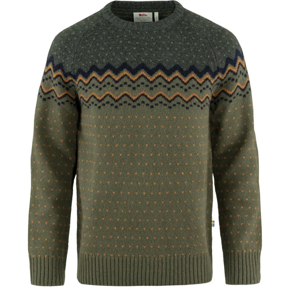 Fjällräven Övik Knit Sweater M Pullover Wollpullover Winterpullover Herren dunkelgrün NEU