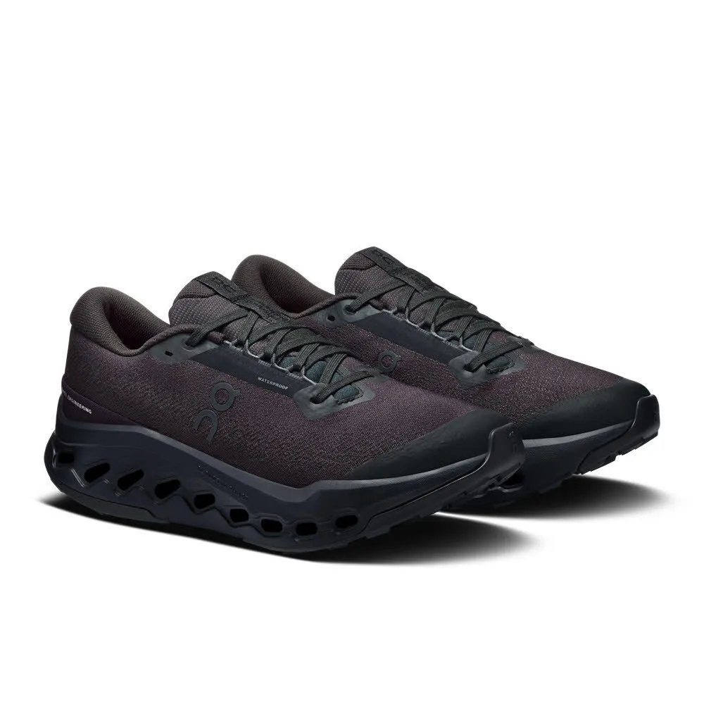 ON Cloudsurfer Trail 2 Waterproof Damen Sneaker Laufschuhe schwarz