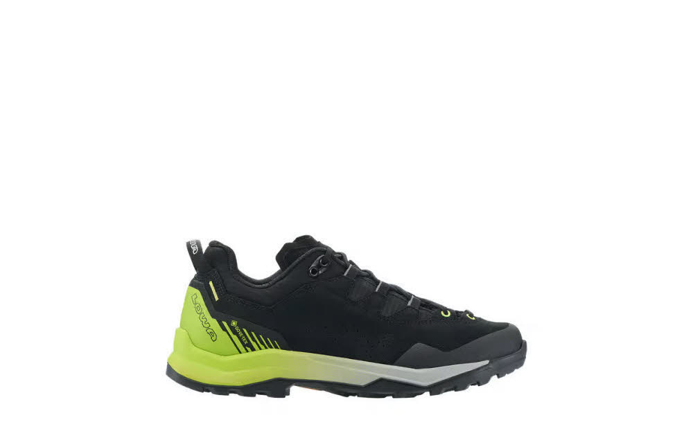 LOWA® EXPLORER GTX LO Herren Wanderschuhe Trekkingschuhe Low schwarz/limone