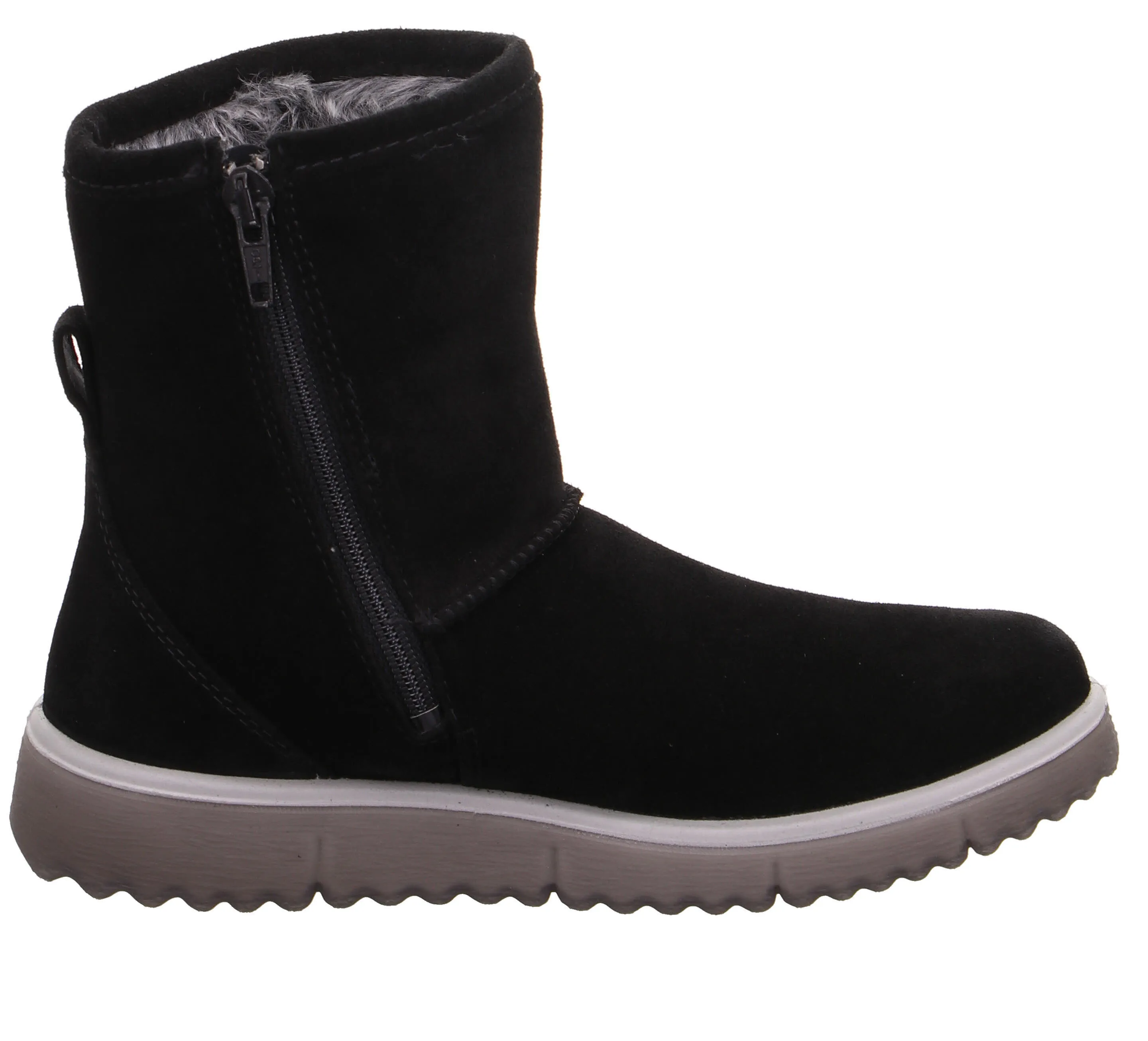 Superfit LORA Stiefelette Stiefel Slipper gefüttert Mädchen Damen schwarz