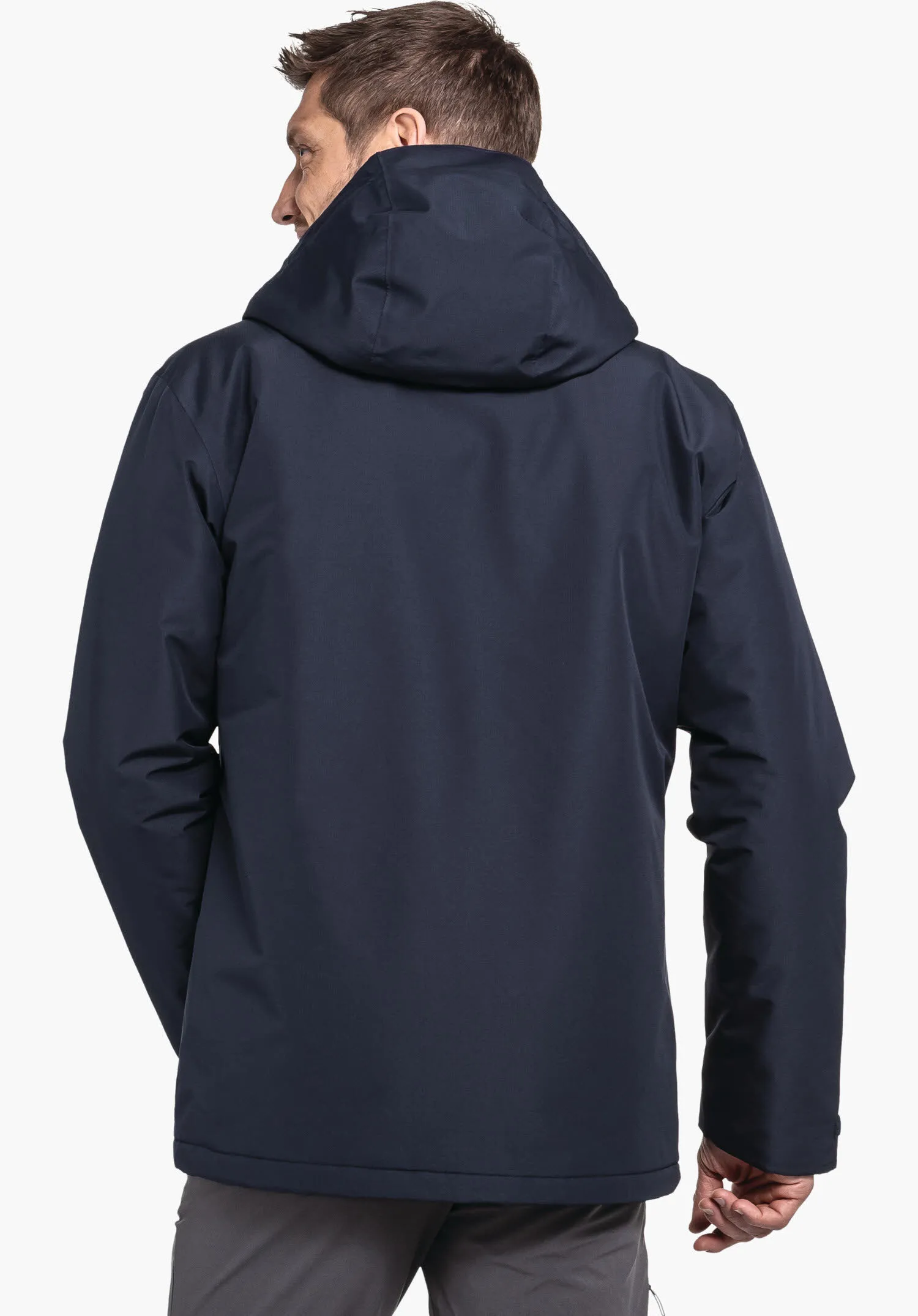 Schöffel Wildkar Herren Wanderjacke Isolationsjacke Kapuzenjacke wasserdicht blau