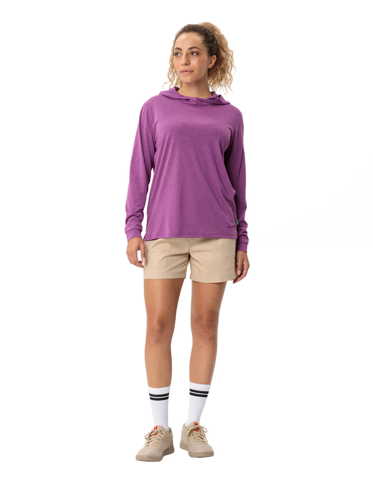 Vaude Women's Mineo LS Hoody Kapuzenpullover Damen lila