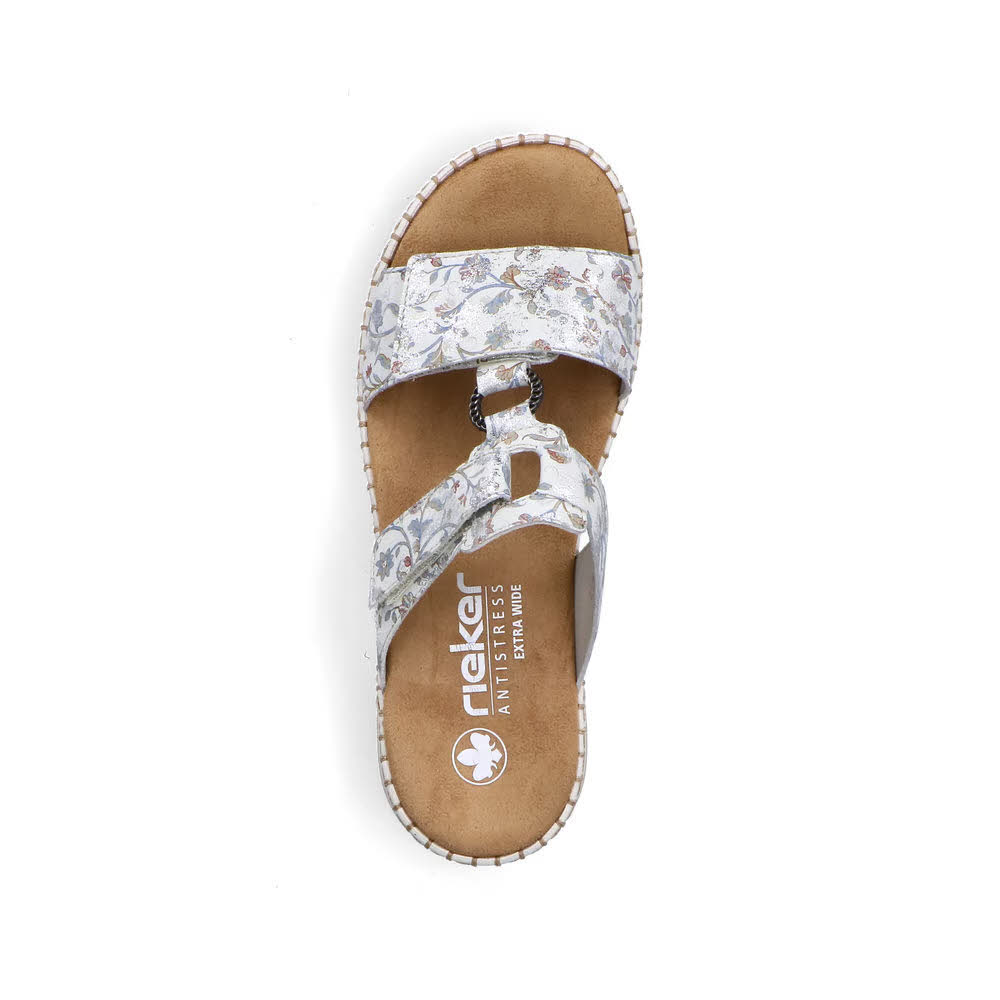 Rieker FSK Damen Sandalen Pantoletten bunt