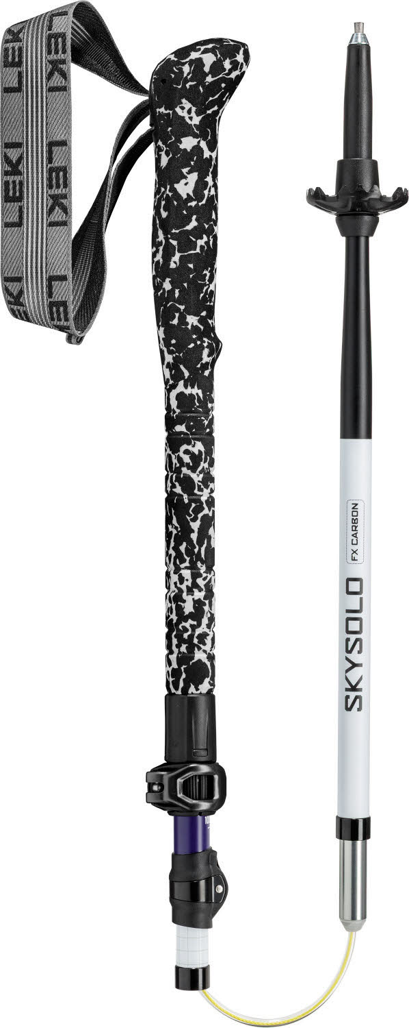 Leki Skysolo FX Carbon Unisex Trekkingstöcke verstellbar Vario weiß/violett