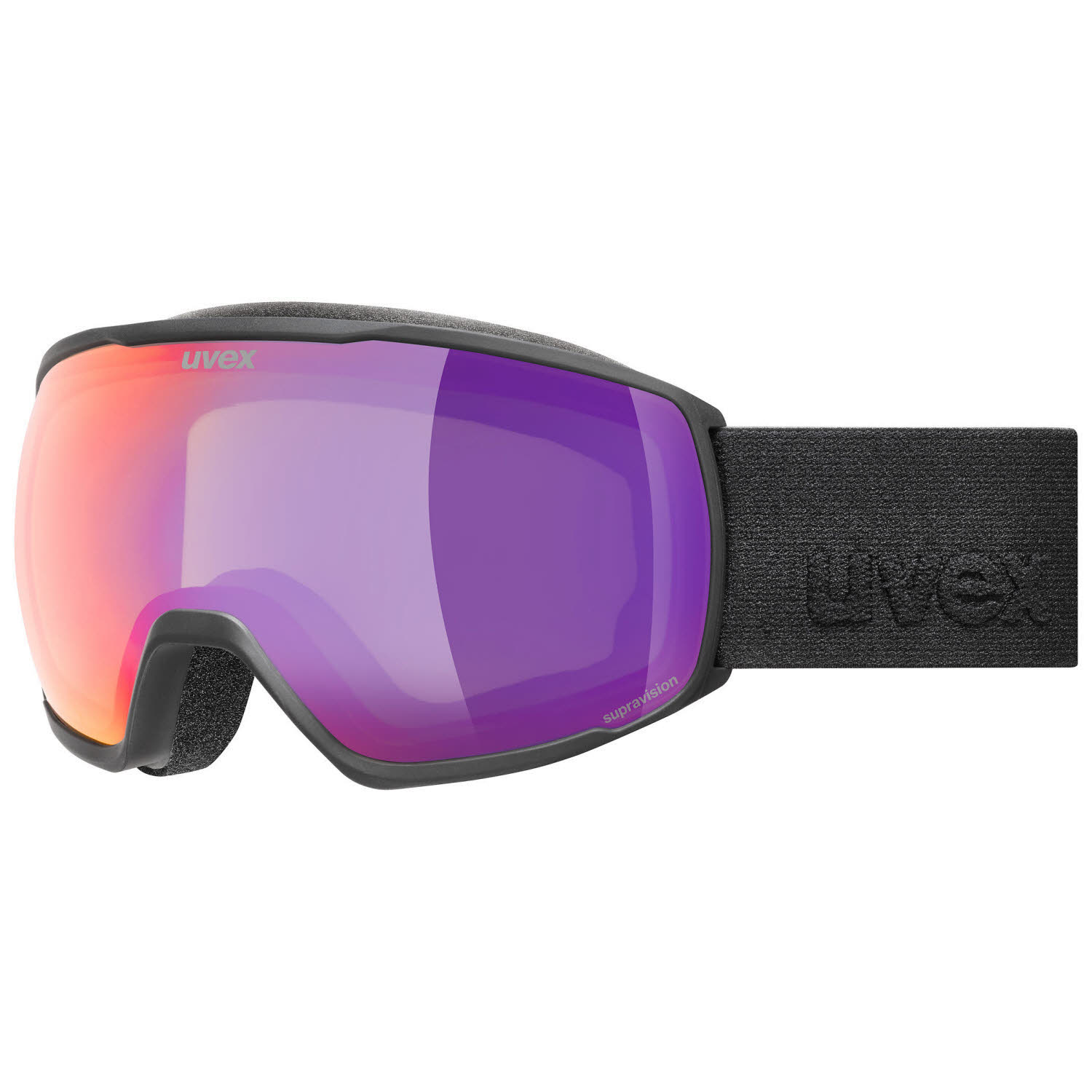 Uvex victorious FM Unisex Skibrille Snowboardbrille black matt/mirror ruby