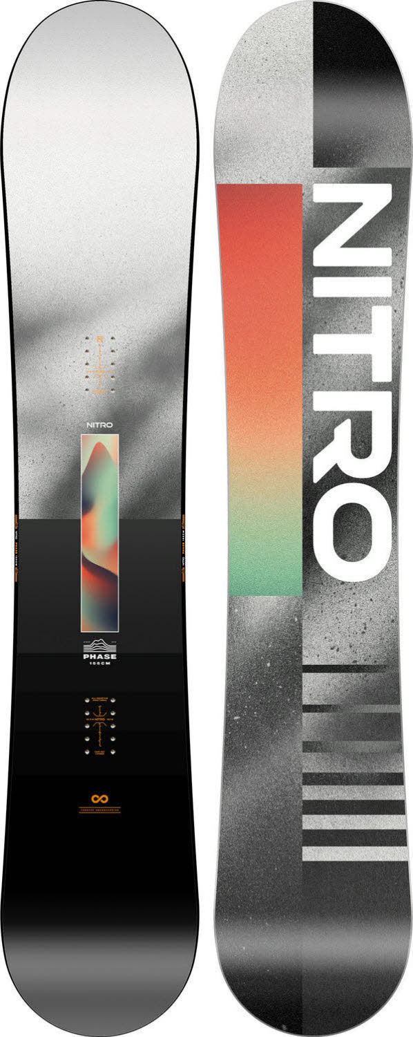 Nitro Phase Herren Snowboard All-Mountain Fortgeschrittene 26/27 grau