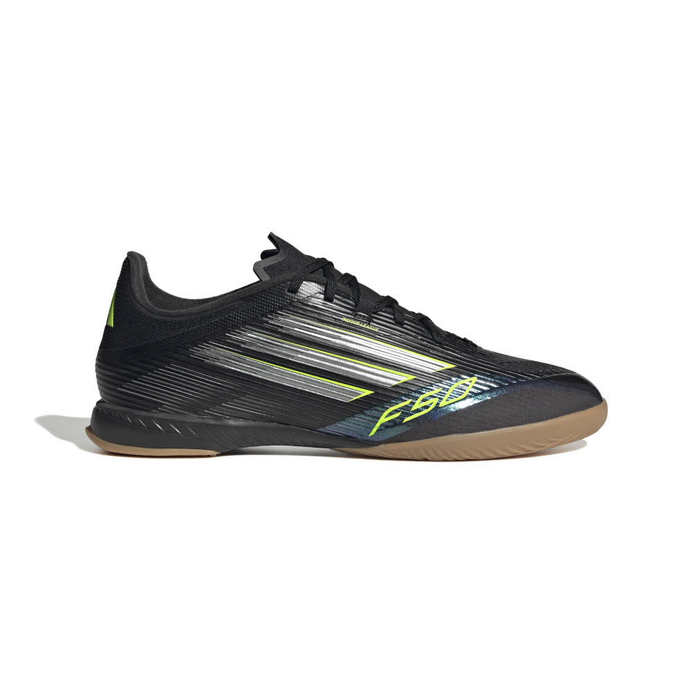 adidas F50 LEAGUE IN Unisex Fußballschuhe Hallenschuhe cblack/ironmt/luclem