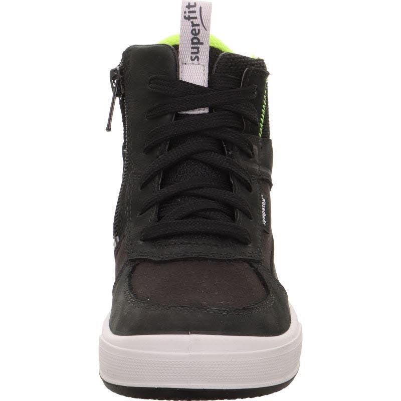 Superfit MAVERICK Kinder Sneaker High Freizeitschuhe schwarz/gelb