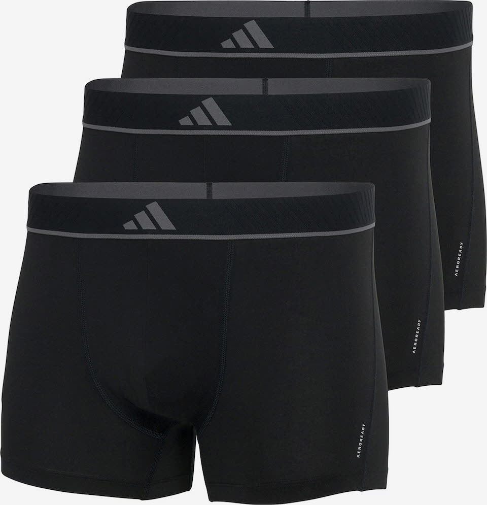 adidas Herren Trunk 3er Set Aeroready chwarz