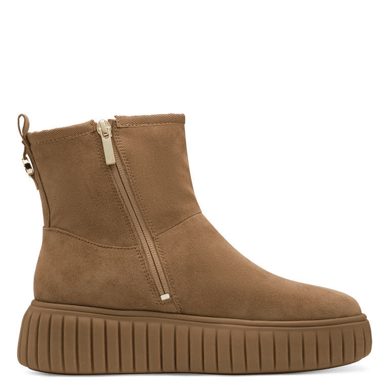 Tamaris Damen Modestiefel Stiefeletten camel