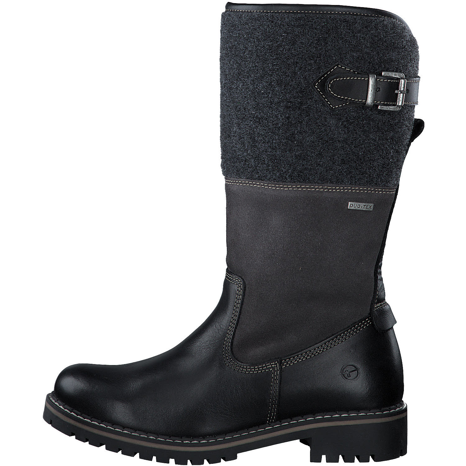 Tamaris Damen Stiefel Slipper Gefüttert Modeschuh schwarz dunkelbraun