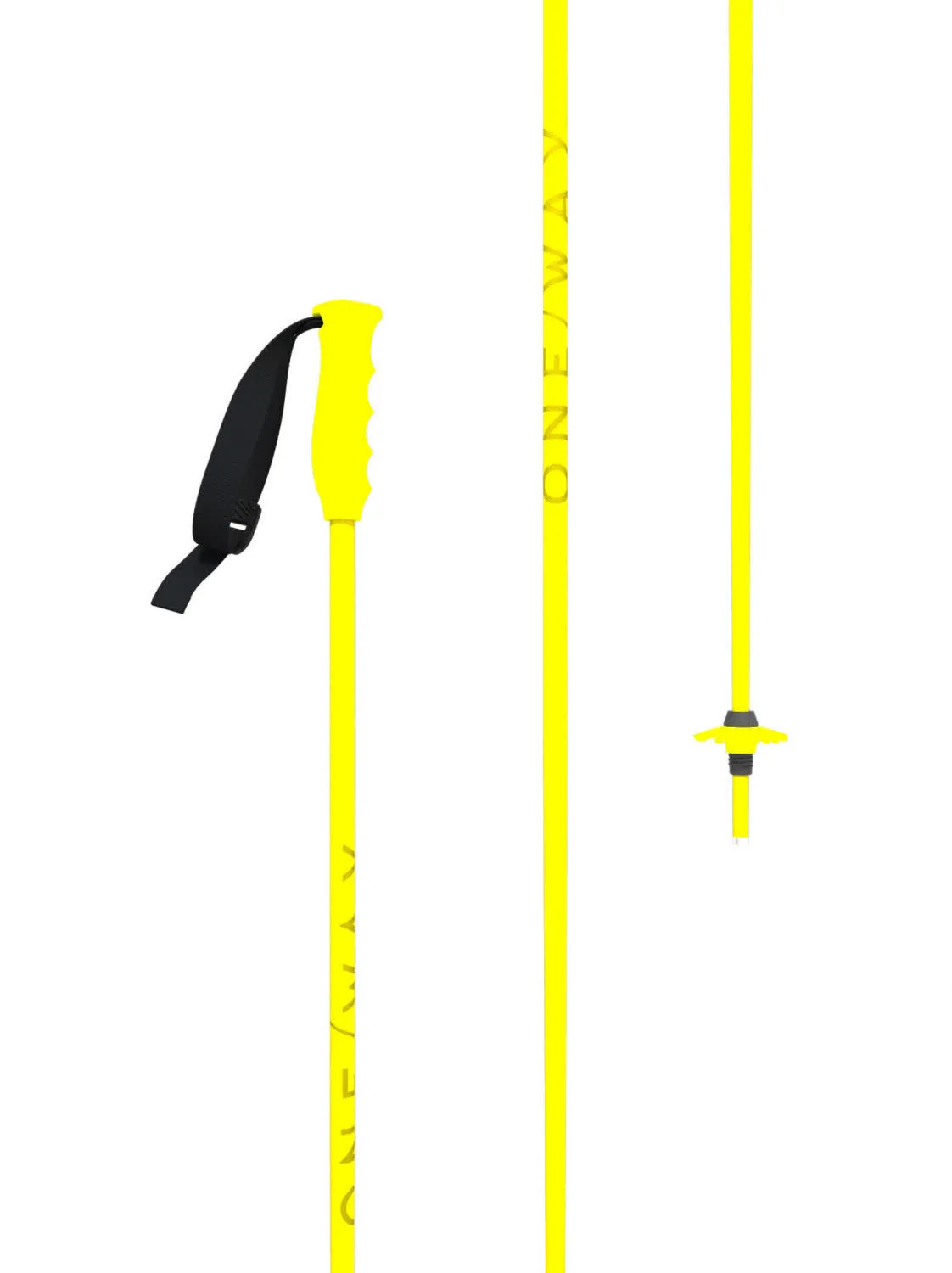 One Way JUNIOR NEON YELLOW Kinder Skistöcke Ski Poles gelb