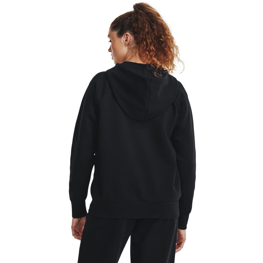 Under Armour UA RIVAL FLEECE FZ HOODIE Damen Kapuzenjacke Zip-Jacke schwarz