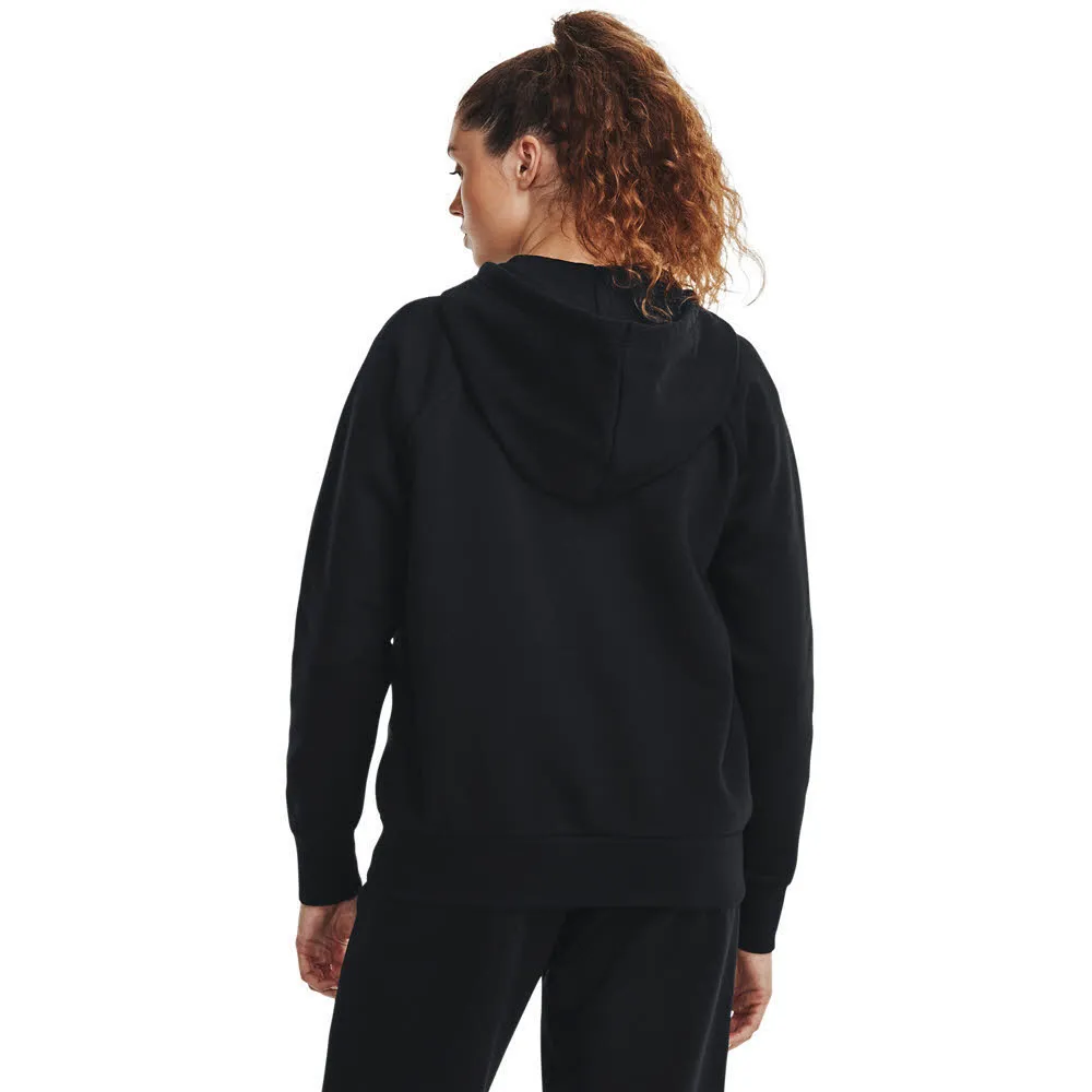 Under Armour UA RIVAL FLEECE FZ HOODIE Damen Kapuzenjacke Zip-Jacke schwarz