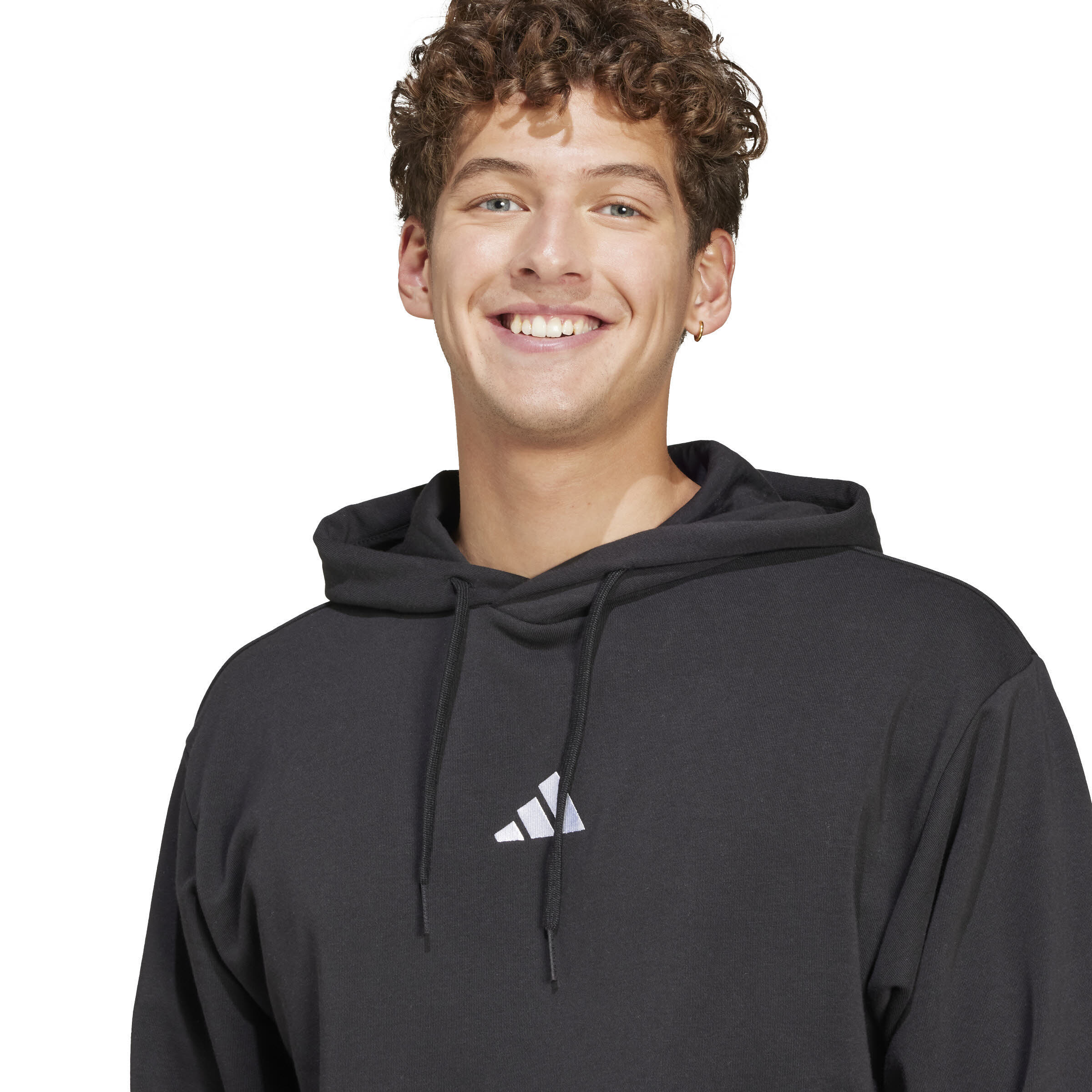 adidas Essentials Feelcozy French Terry Hoodie Herren Kapuzensweat schwarz