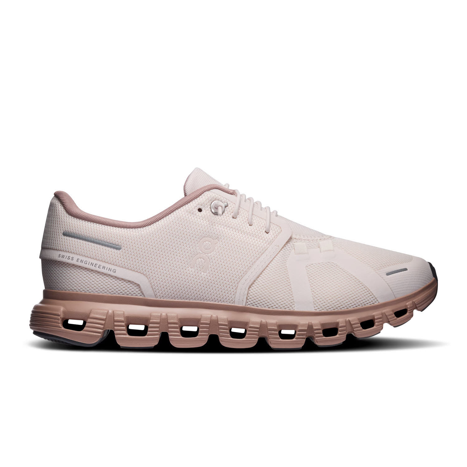 ON CLOUD 6 Damen Sneaker Low sportlich Freizeitschuhe oyster/biscuit