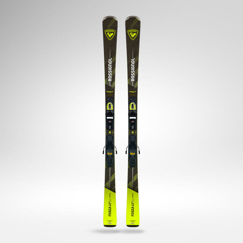 Rossignol FORZA 40" CA + XP11 GW Sportcarver Ski Fortgeschrittene 26/27 schwarz/gelb