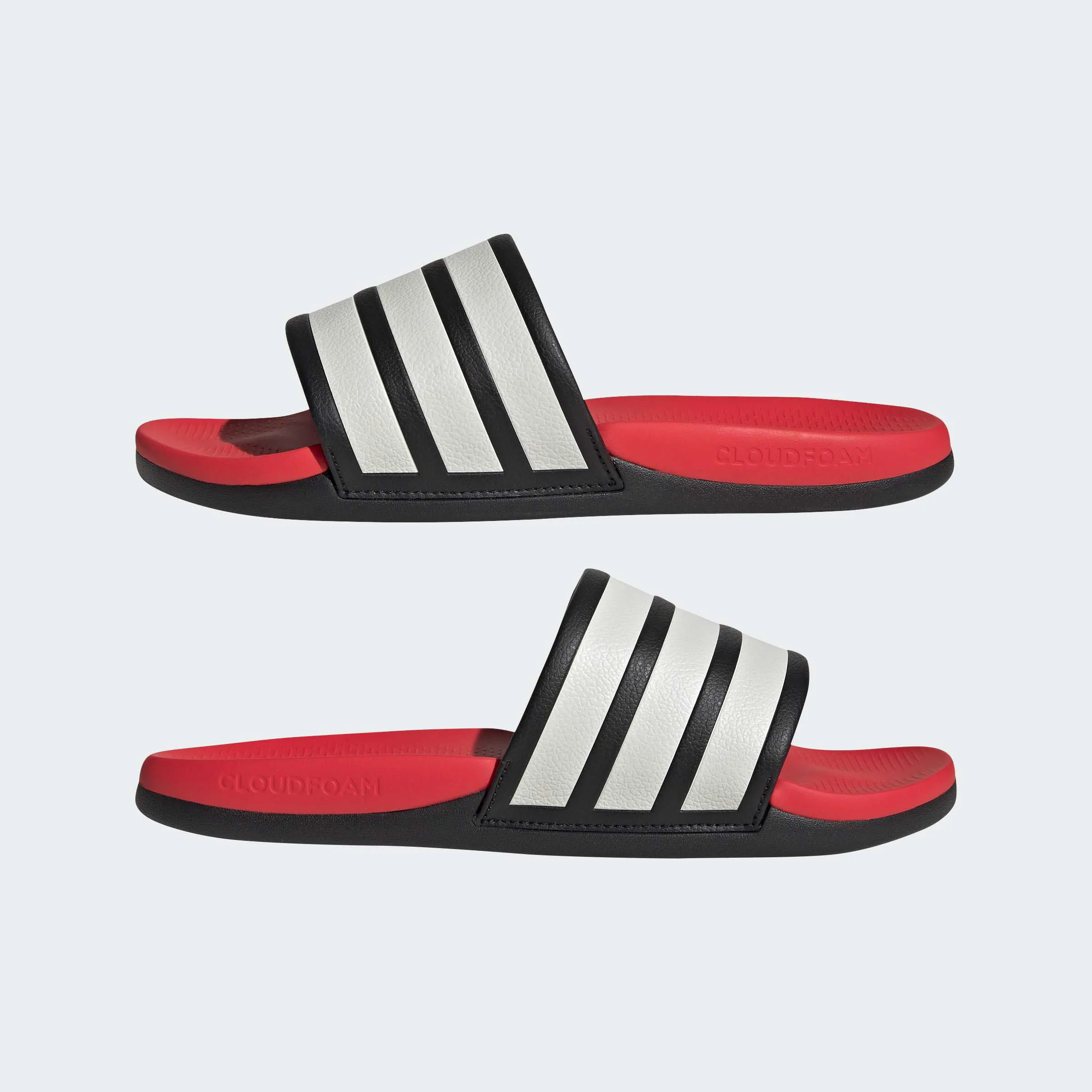 adidas ADILETTE COMFORT 2.0 Unisex Badelatschen schwar/rot/weiß