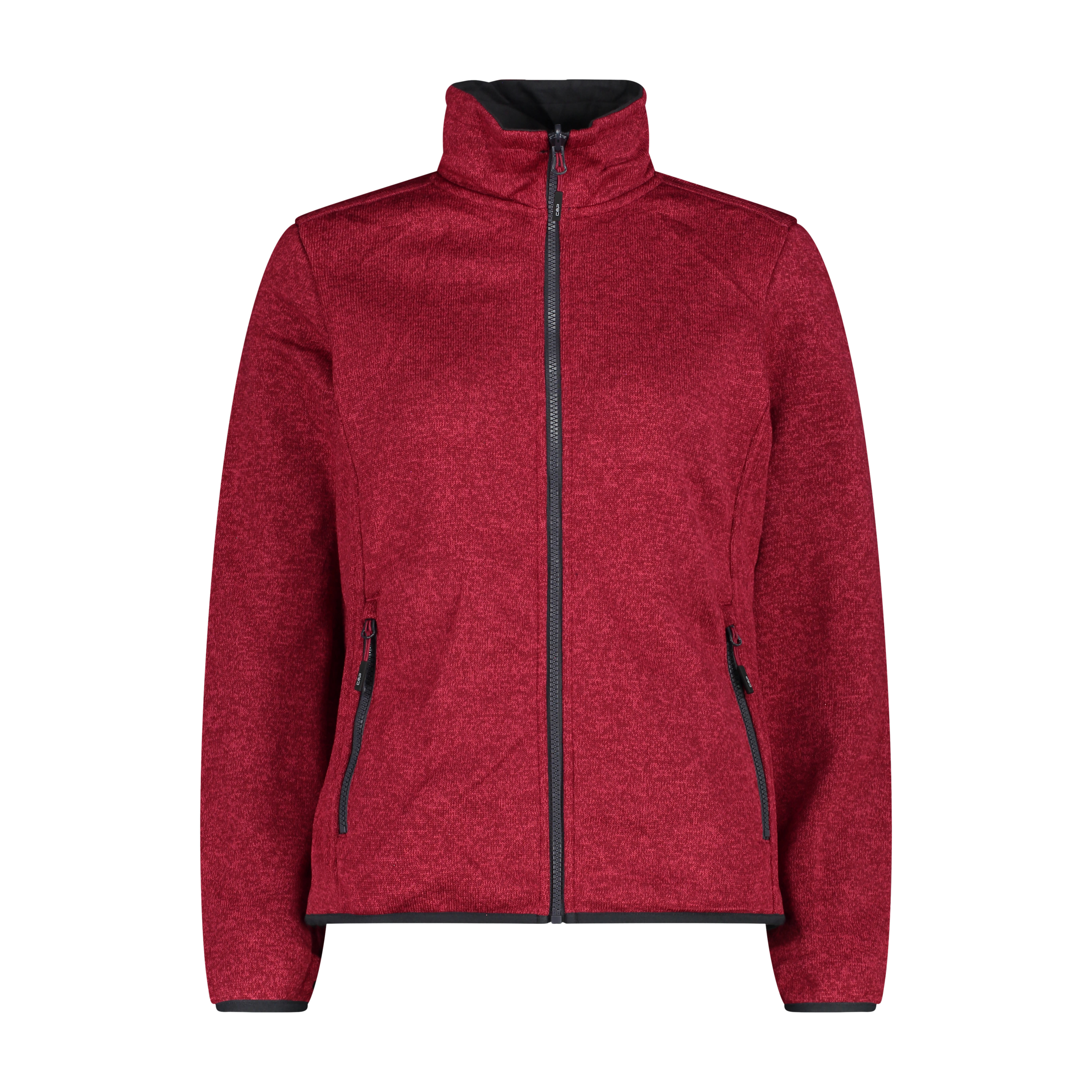 CMP Damen Jacke Kombijacke Windjacke Fleecejacke rot