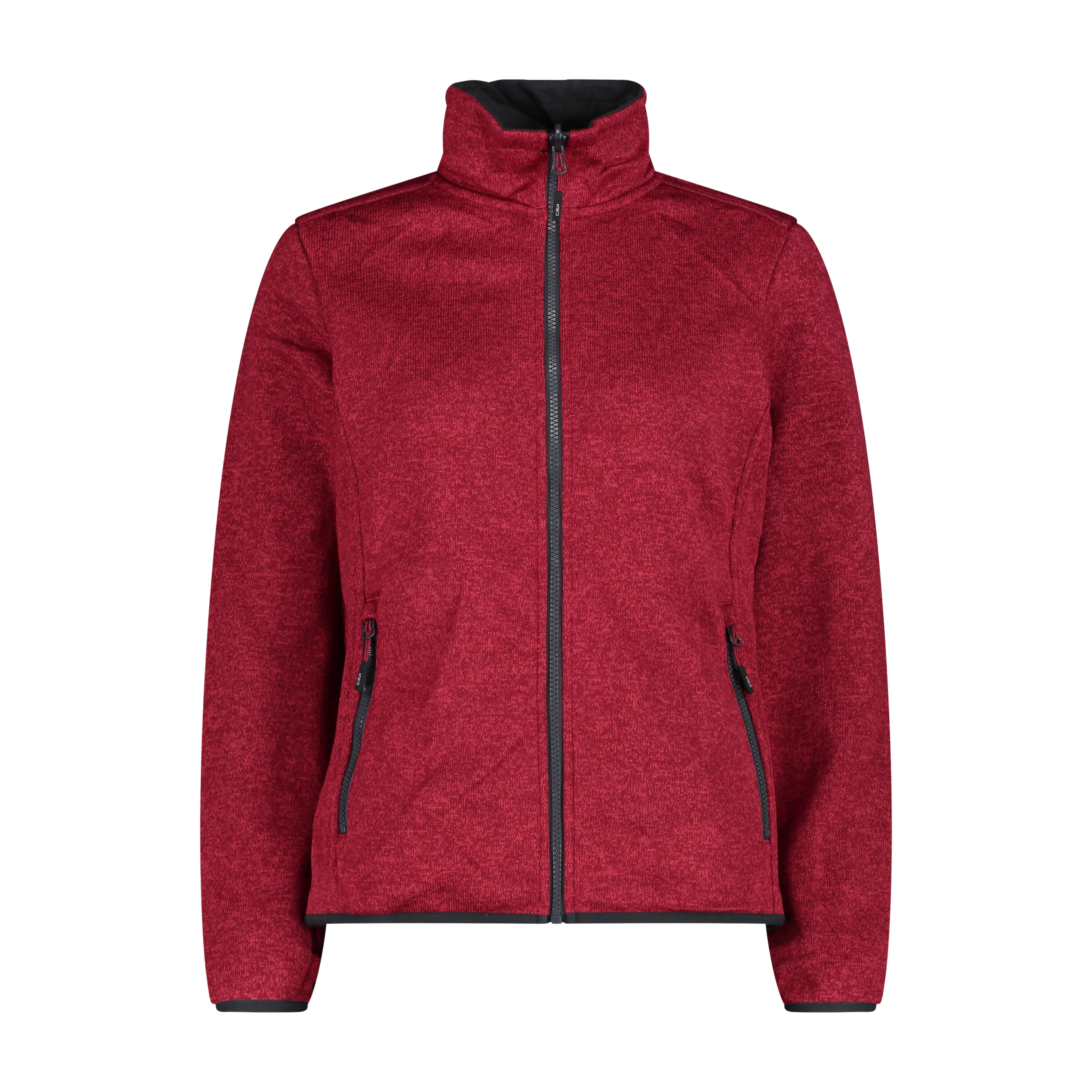 CMP Damen Jacke Kombijacke Windjacke Fleecejacke rot