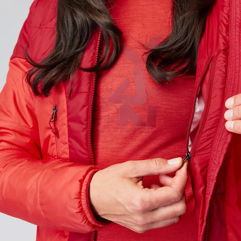 Martini Delight Damen Isolationsjacke Daunenjacke Kapuzenjacke rot