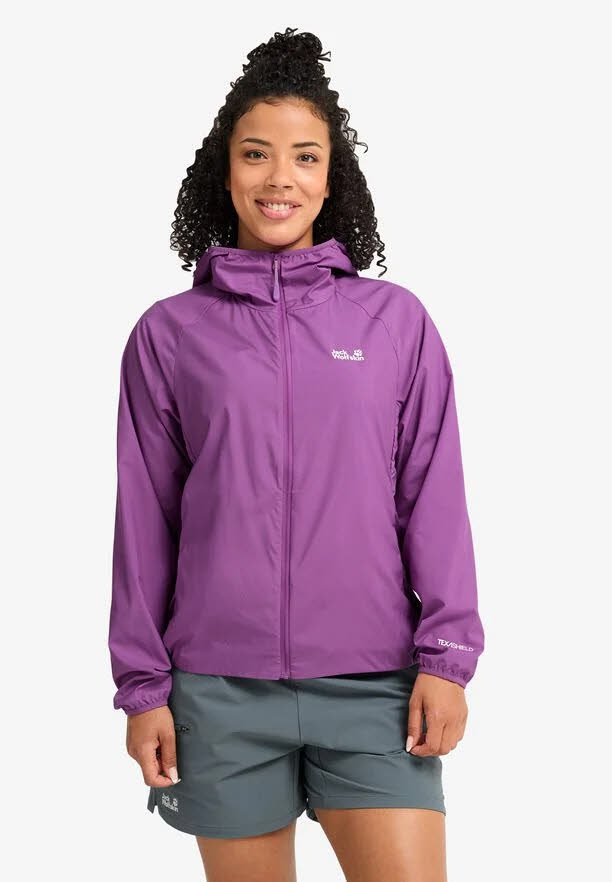 Jack Wolfskin Prelight Aero Jkt Damen Windbreaker Jacke lila