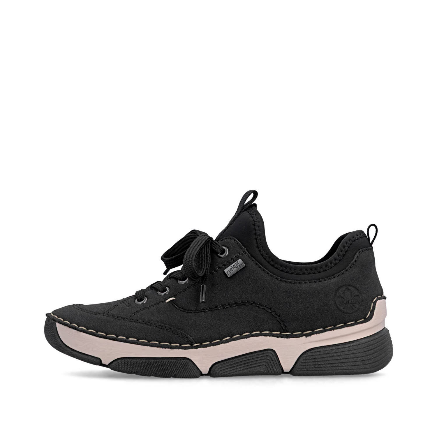 Rieker Damen Slipper Halbschuh schwarz