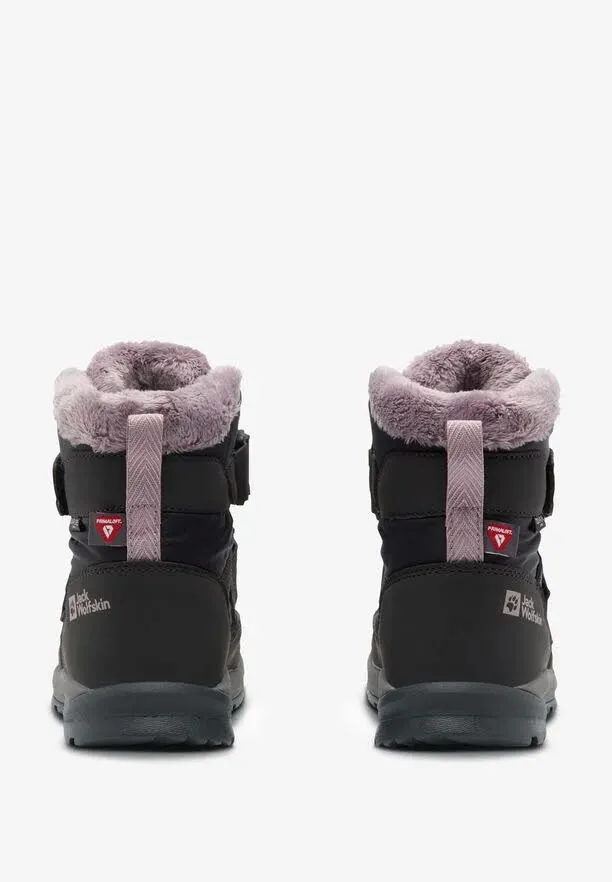 Jack Wolfskin Polar Bear Mid Klettverschluss gefüttert Mädchen grau