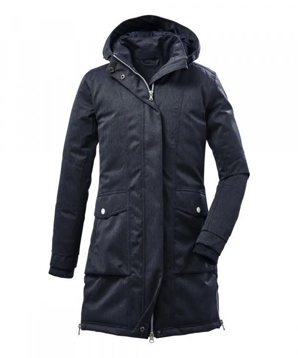 Killtec modische Mädchen Winterjacke Langarm Outdoor Freizeit blau NEU