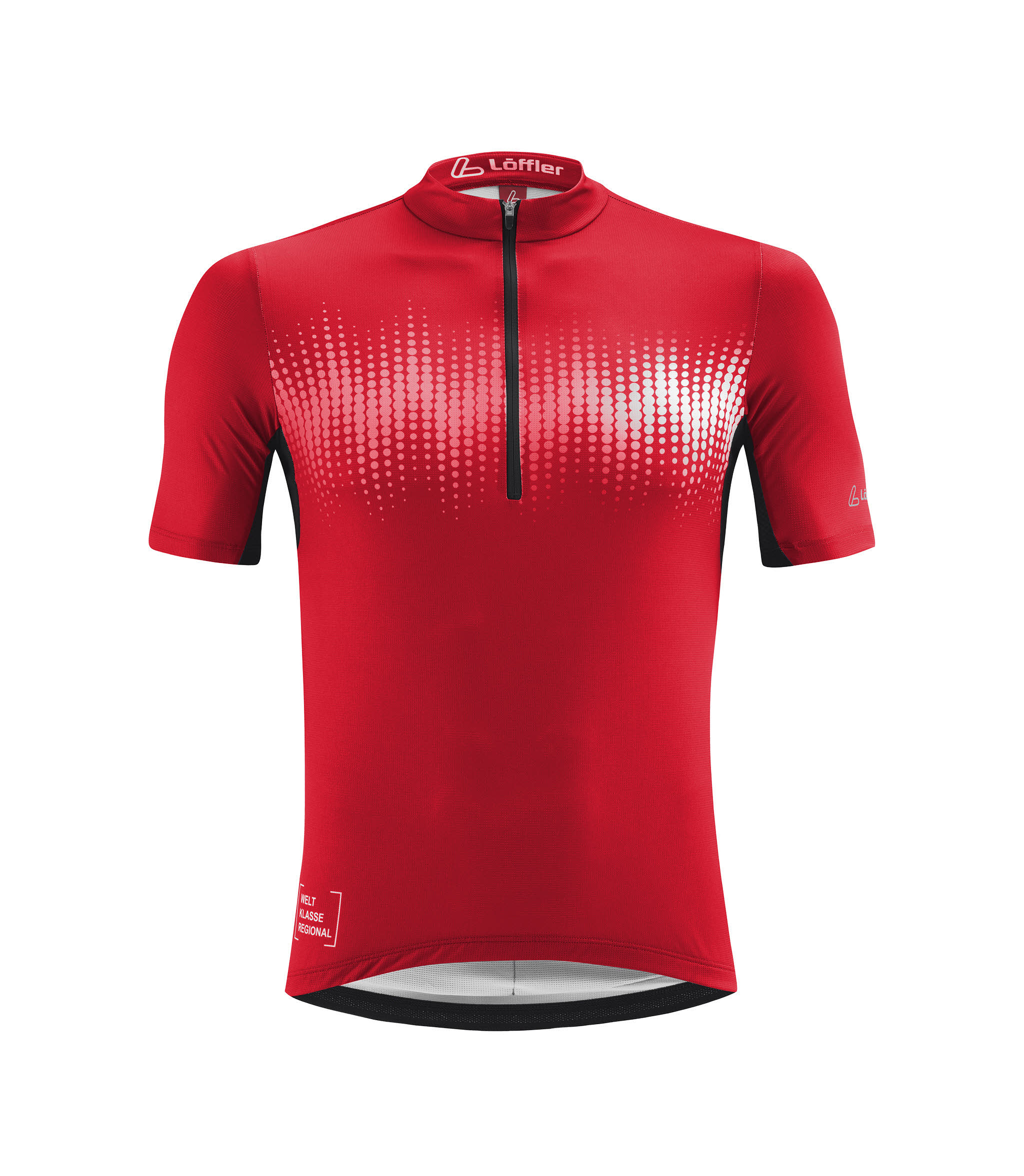 LÖFFLER BIKE JERSEY HZ PULSE MID Herren Fahhradshirt rot