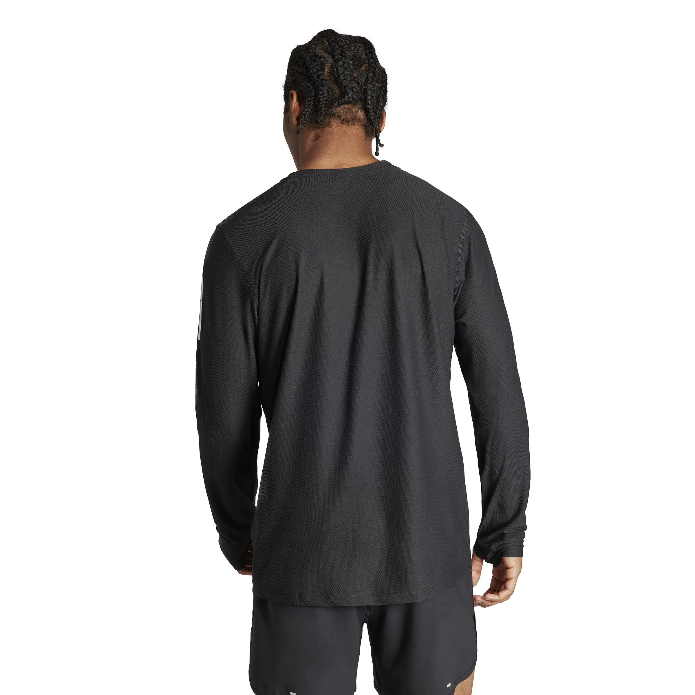 adidas Own the Run Longsleeve Langarmshirt Herren schwarz