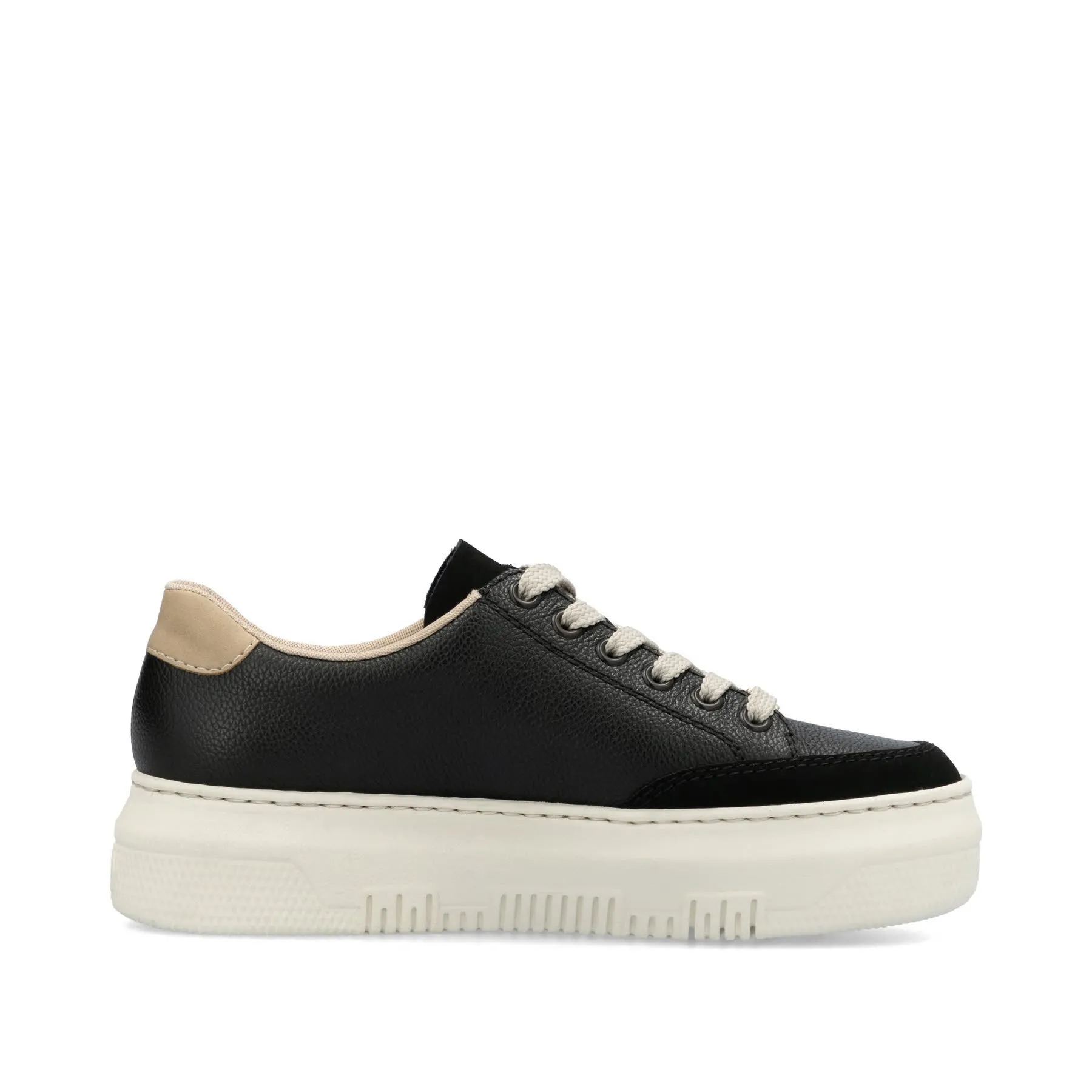 Rieker Damen Sneaker Low Schnürer schwarz