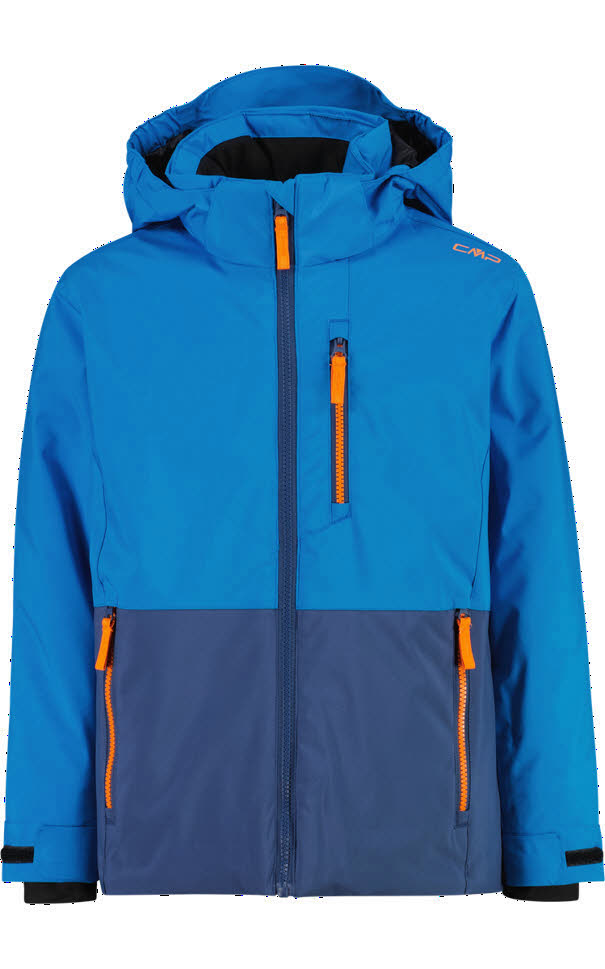 COMPAGNOLO JU JACKET SNAPS HOOD Jungen Ski-/Snowboardjacke blau/river