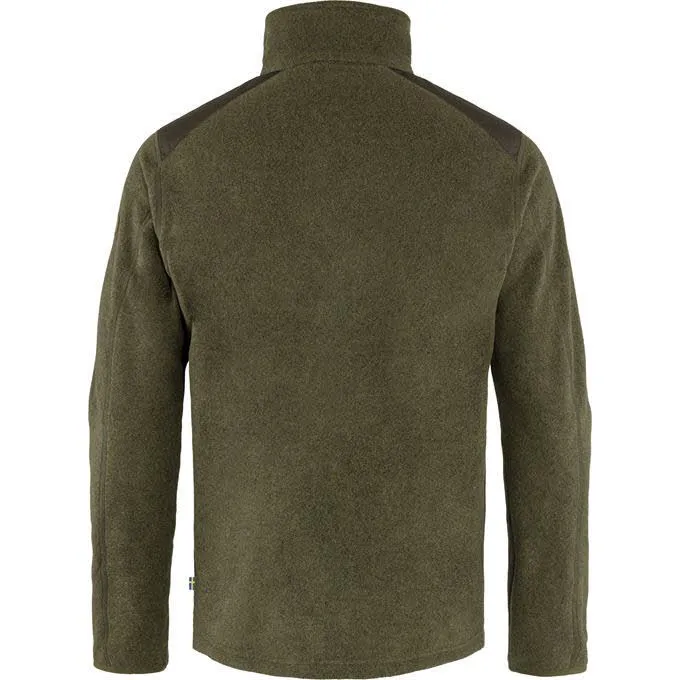 Fjällräven Sten Fleece M Herren Fleecjacke Midlayer Outdoorweste dark olive NEU