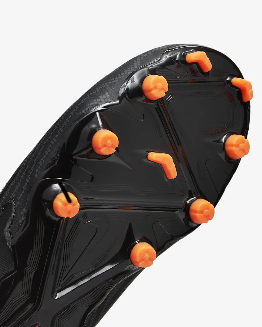 Nike JR Phantom GX Academy Jungen Fußballschuhe Schwarz Weiß Orange