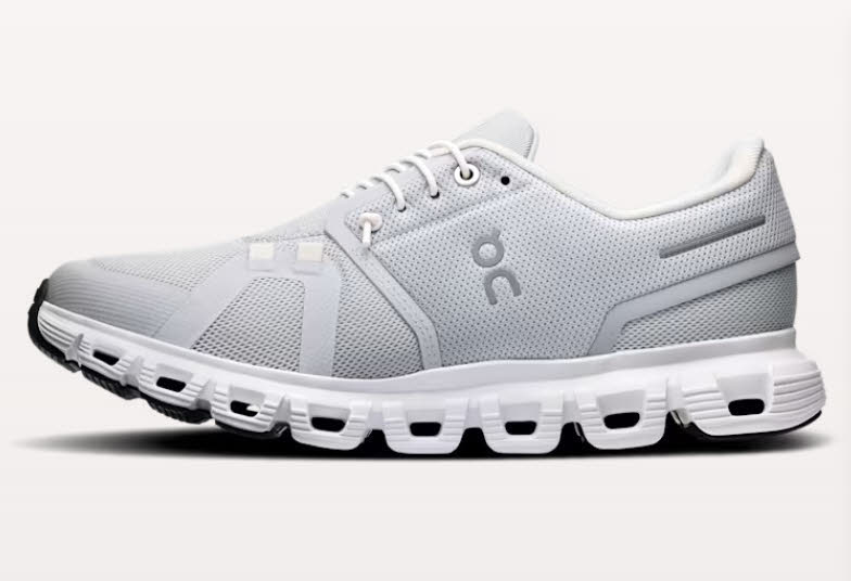 ON Cloud 6 Sneaker Freizeitschuh Damen hellgrau
